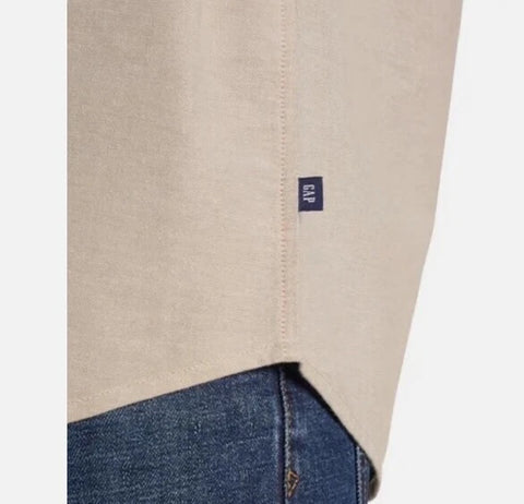 Gap Men's Beige Button Up Shirt | Gap In Lebanon