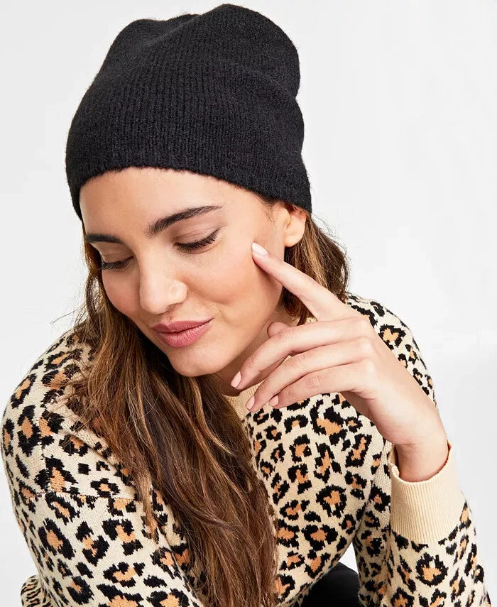 On 34th Women's Black Slouchy Solid Beanie|On 34th In Lebanon
