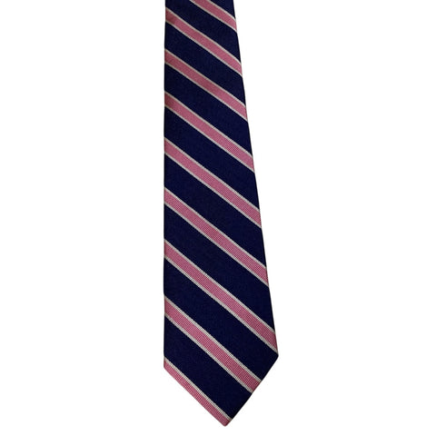 Tommy Hilfiger Men's Navy & Pink Classic Stripe Tie | Tommy Hilfiger In Lebanon