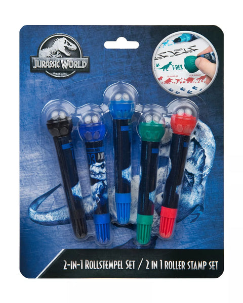 Jurassic World 5 Pcs Roller 2 in 1 Stamper Set| Jurassic World in Lebanon