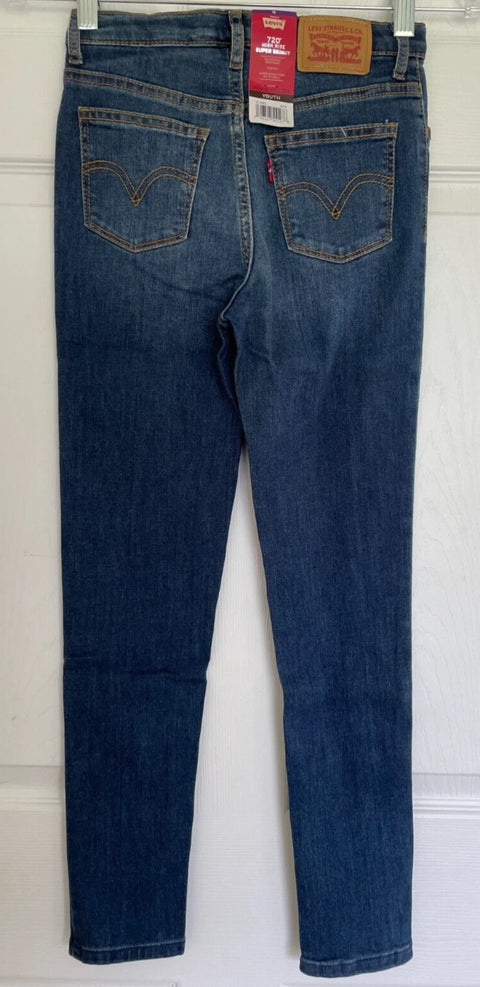 Levi's Girl's Navy Youth High Rise Supper Skinny Jeans |Levi's In Lebanon