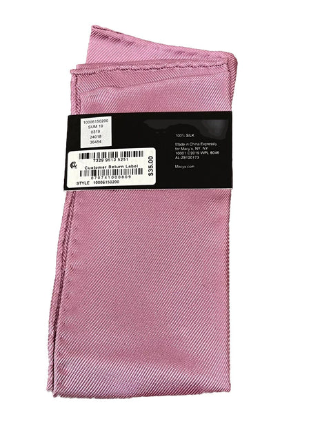 Alfani Men's Pink Solid Pocket Square | Alfani In Lebanon