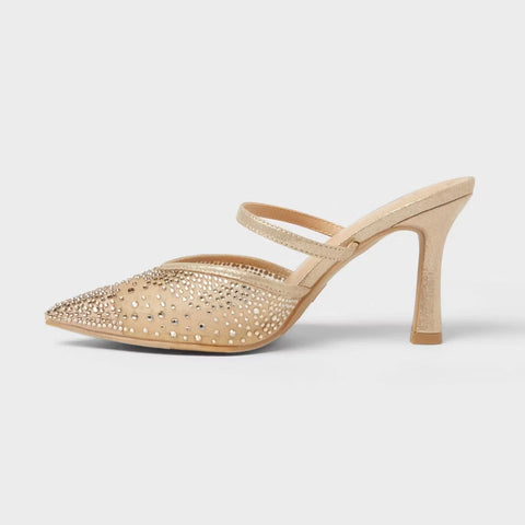 A New Day Women's Beige Sonia Heels with Memory Foam Insole | A New Day In Lebanon