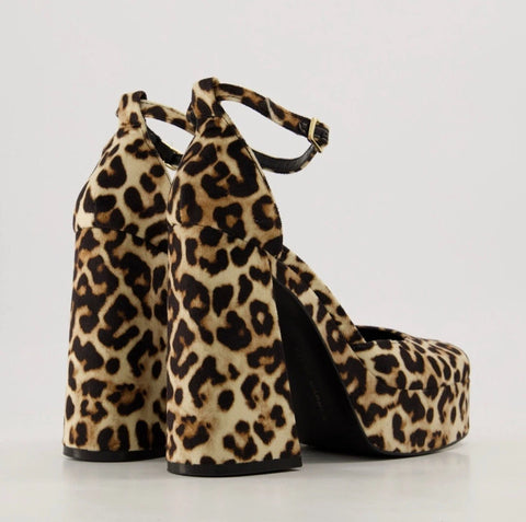 Steve Madden Women's Leopard Velvet Londyn Heels | Steve Madden In Lebanon