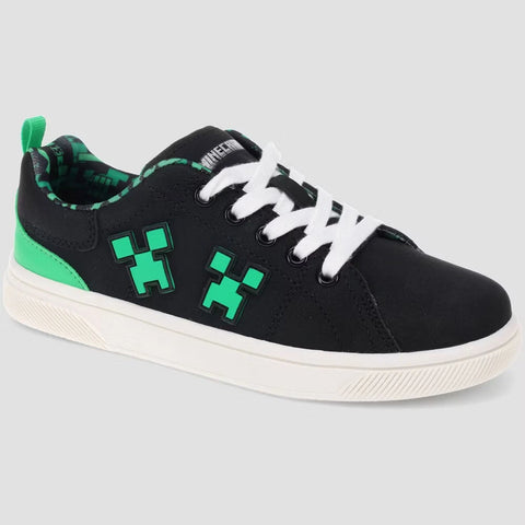 Minecraft Boy's Black Court Sneakers|Minecraft In Lebanon