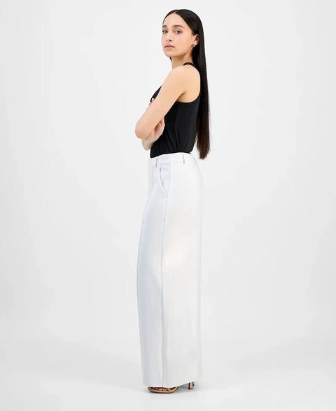 Bar III Women's White Petite Ponte Pants | Bar III In Lebanon