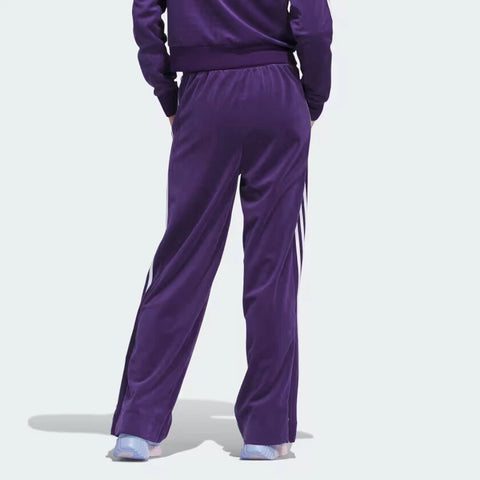 Adidas Women's Purple Glam Plush Velour Track Pants | Adidas In Lebanon