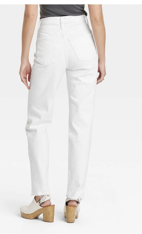 Universal Thread Women's White High-Rise Straight Jeans | Universal Thread In Lebanon
