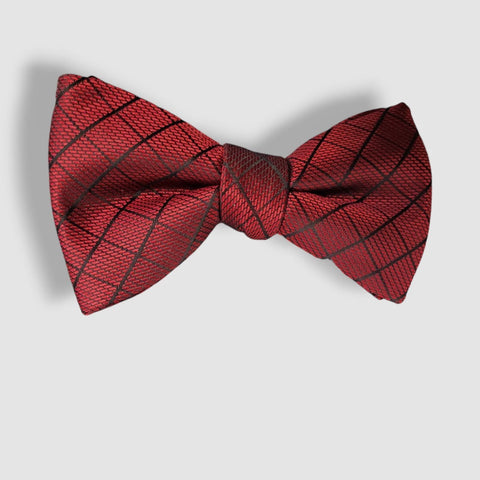 Alfani Men's Red Grid Pre-Tied Bow Tie | Alfani In Lebanon