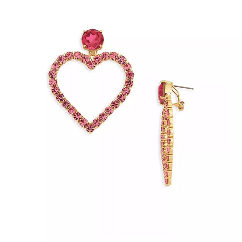 Barbie The Movie Pink Crystal heart Earrings | Barbie In Lebanon