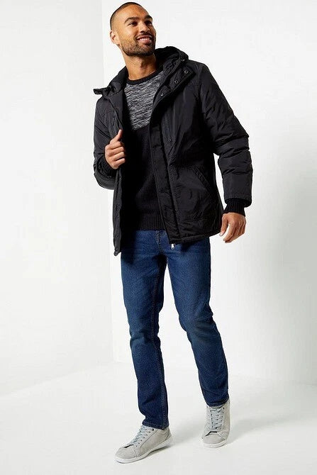 Inside Men's Black Hooded Insulated Jacket | Inside In Lebanon