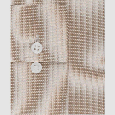 Michael Kors Men's Beige Regular-Fit Dress Shirt | Michael Kors In Lebanon