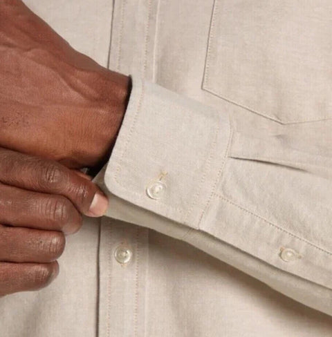 Gap Men's Beige Button Up Shirt | Gap In Lebanon