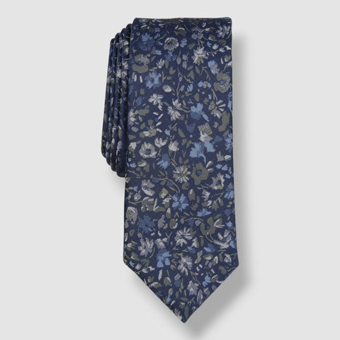 Bar III Men's Navy Jenera Floral Tie |  Bar III In Lebanon
