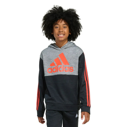 Adidas Boy's Grey, Black 3 Stipes Pullover Logo |Adidas In Lebanon