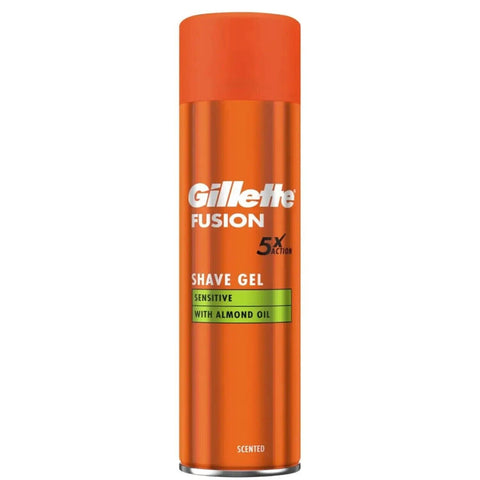 Gillette Fusion 5x Action Shaving Gel with Almond Oil 200ml