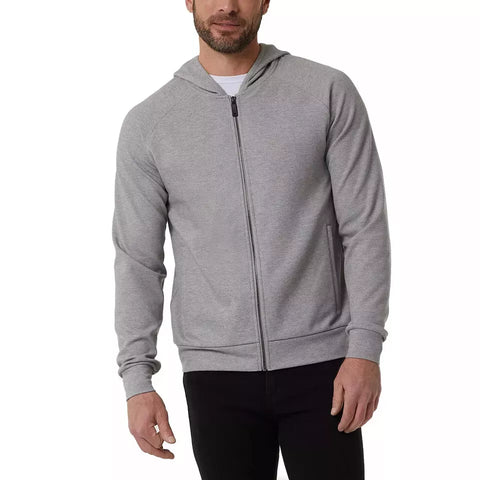 32°Degrees Heat Men's Grey Pique Full Zip Jacket |32°Degrees Heat In Lebanon