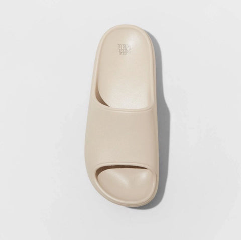 Wild Fable Women's Beige Robbie Slide Slippers | Wild Fable In Lebanon