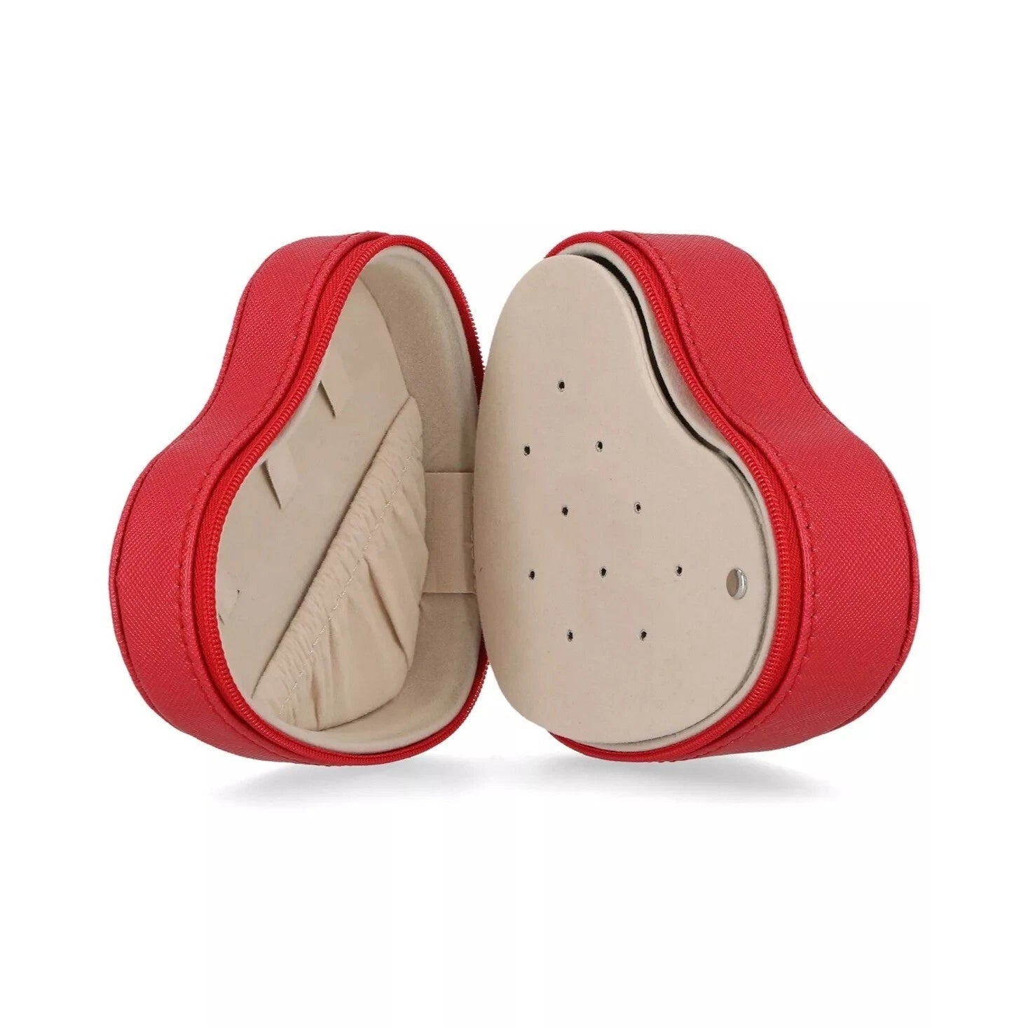 Stella & Max Women’s Red Heart Shaped Compact Jewelry Box | Stella & Max In Lebanon