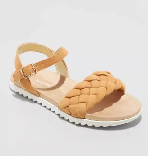 Cat&Jack Girl's Camel Ebby Braided Sandals| Cat&Jack in Lebanon