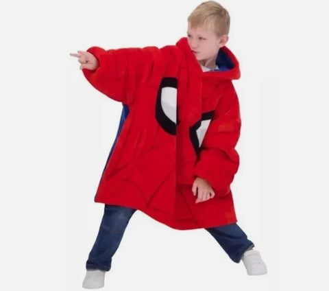 Marvel Boy's Red & Navy Spider Man Big Hoodie |Marvel In Lebanon
