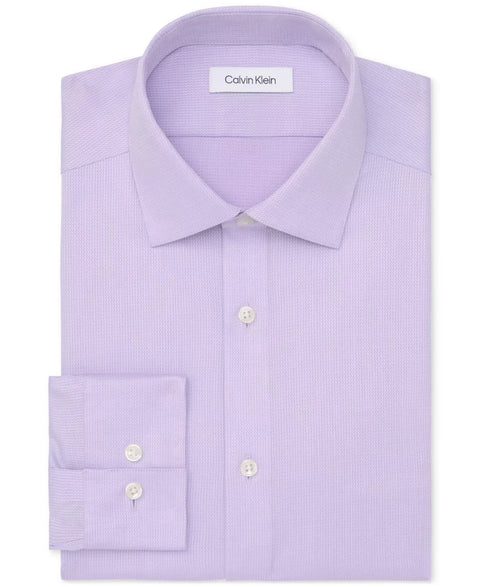 Calvin Klein Men's Purple Steel Stretch Slim Fit Dress Shirt | Calvin Klein In Lebanon