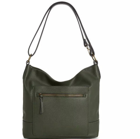 Style & Co Women's Dark Green Hudsonn North South Crossbody Forest Night Shoulder Bag |Style & Co In Lebanon