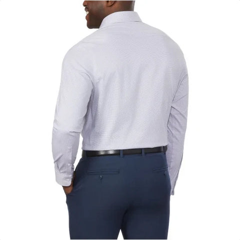 Calvin Klein Men's Blue Checkered Wrinkle Free Fresh Regular Fit Stretch Shirt |Calvin Klein In Lebanon