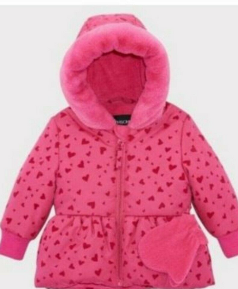 Rothschild Baby Girl's Pink Puffer Jacket ABFK509(ma26)