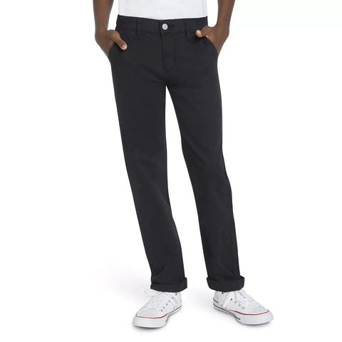 Levi's Boy's Black 502 Regular Taper Fit Chino Pants | Levi's In Lebanon