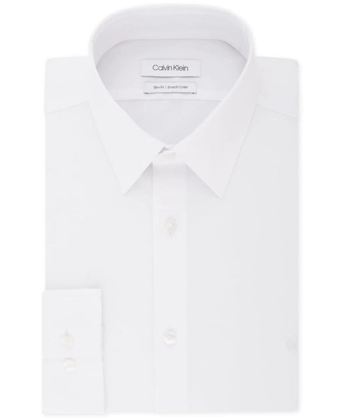 Calvin Klein Men's White Slim-Fit Flex Stretch Collar Dress Shirt | Calvin Klein In Lebanon