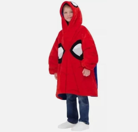 Marvel Boy's Red & Navy Spider Man Big Hoodie |Marvel In Lebanon