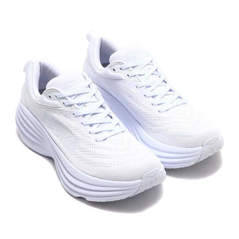 Hoka Men's White Bondi 8 Sneakers | Hoka In Lebanon