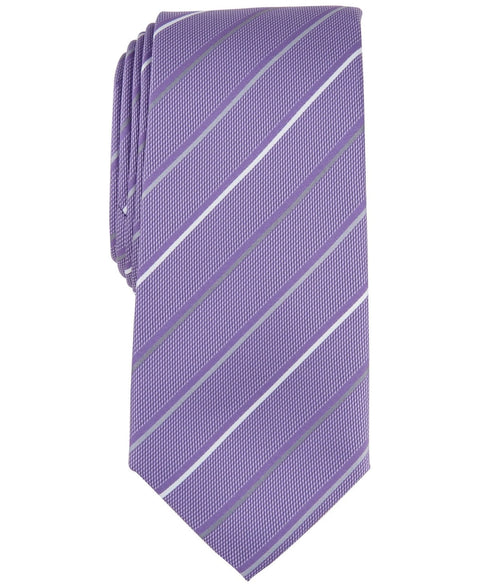 Alfani Men's Dusty Pink Belwood Stripe Lilac Necktie  | Alfani In Lebanon