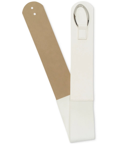 I.N.C. International Concepts Women's White Interlocking-Hook Stretch Belt | I.N.C. International Concepts In Lebanon