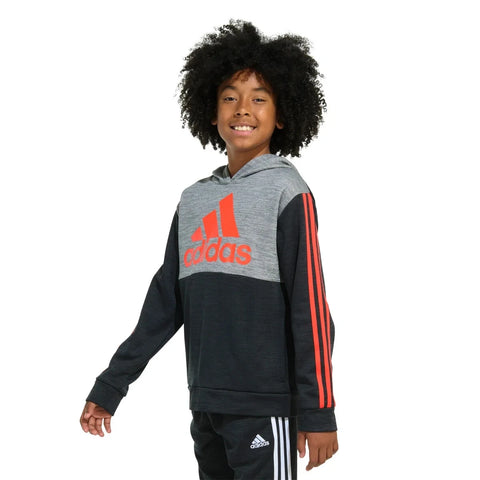 Adidas Boy's Grey, Black 3 Stipes Pullover Logo |Adidas In Lebanon