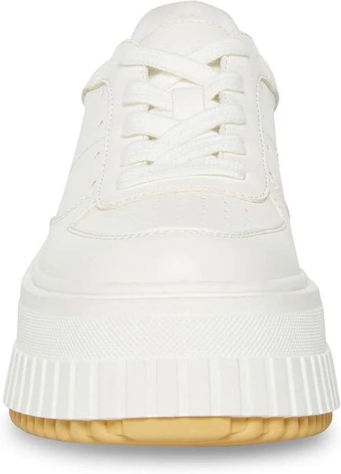 Madden Girl Women's White Ccora Lace-up Chunky Platform Sneakers | Madden Girl In Lebanon