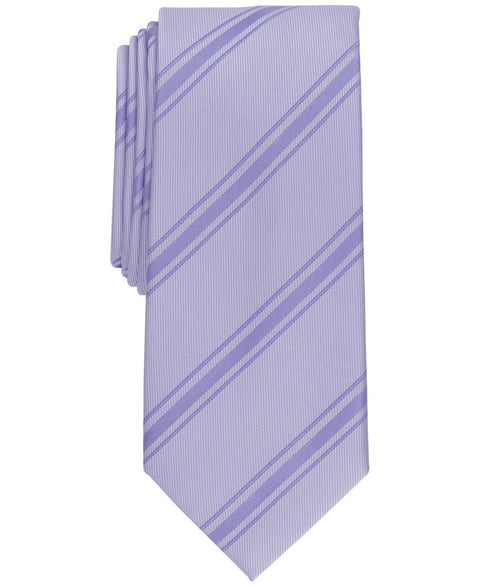 Alfani Mens Trinity Stripe Slim Tie Lilac OS ABL138 SHR,