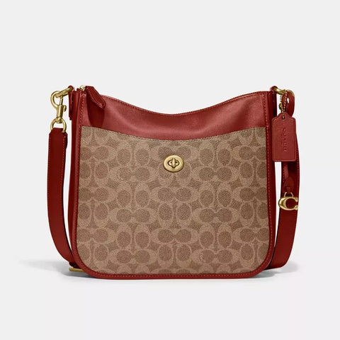 Coach Women's Brown Canvas Chaise Crossbody Bag  | Coach In Lebanon