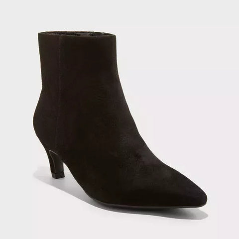 Universal Thread Women's Black Taylor Kitten Heel Ankle Boots | Universal Thread In Lebanon