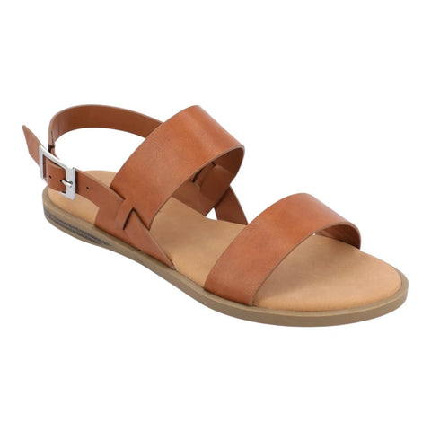 Journee Collection Women's Brown Lavine Multi Strap Sandals| Journee Collection in Lebanon