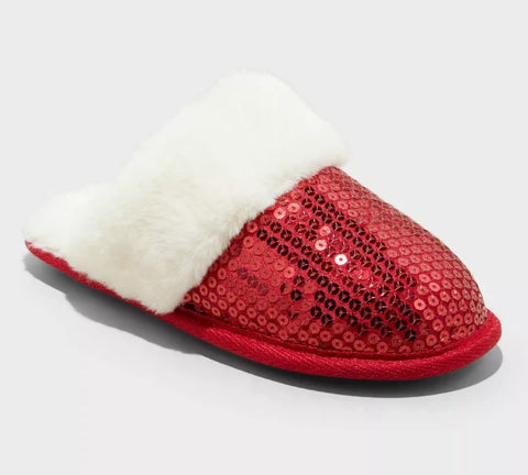 Cat & Jack Girls Lane Sequin Scuff Slippers | Cat & Jack In Lebanon