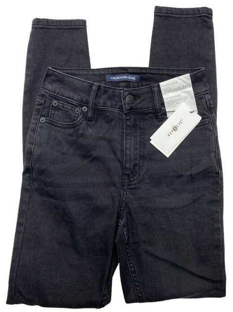 Calvin Klein Girl's Black Jeans ABF1016 shr