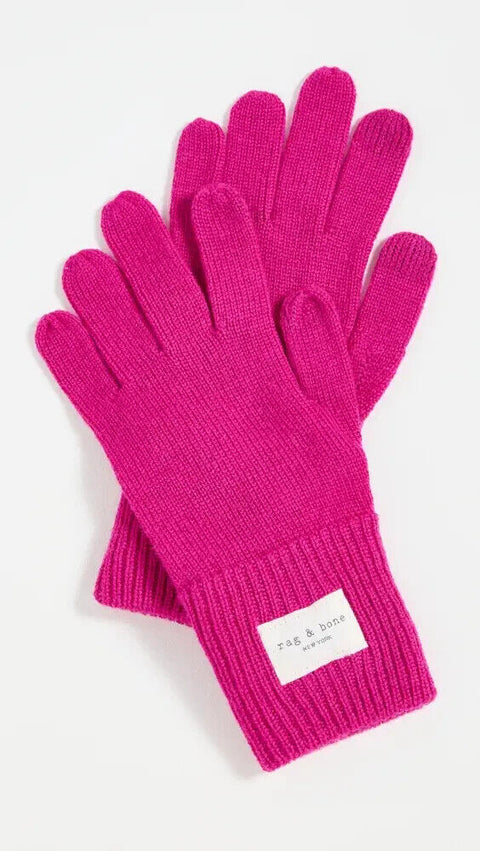 Rag & Bone Women's Fuchsia Gloves ABW524(lr96)