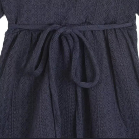 Rare Editions Baby Girl's Navy Bell Sleeve Knit Dress|Rare Editions In Lebanon