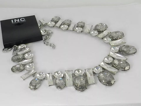 International Concepts Women's Silver Mixed Stone Necklace|  International Concepts in Lebanon