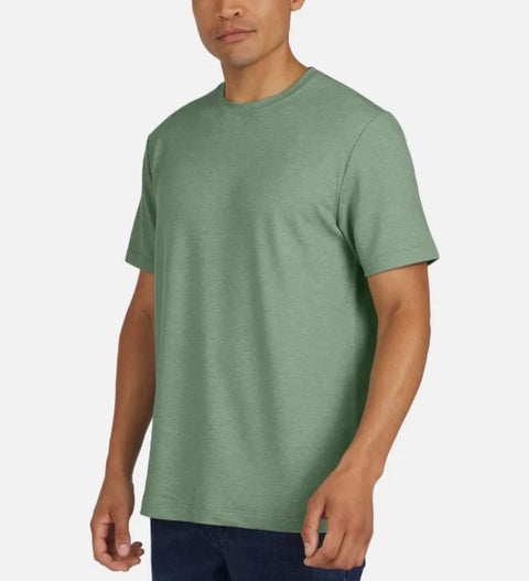 Lands' End Men's Green Classic Fit 4-Way Stretch T-Shirt | Lands' End In Lebanon