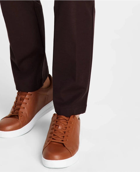 Michael Kors Men's Brown Classic Fit Performance Trousers | Michael Kors In Lebanon