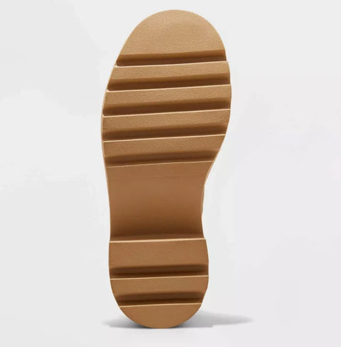 Universal Thread Women's Tan Kyrie Chunky Heel Ankle Sock Boots |Universal Thread In Lebanon