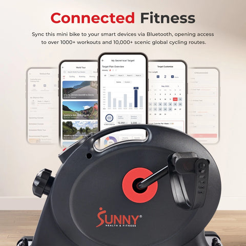 Sunny Health & Fitness Smart Mini Exercise Bike | Sunny In Lebanon
